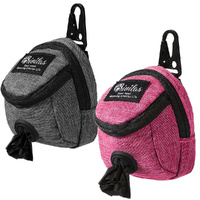 2 Pack Dog Treat Pouch Pet Poop Bag Holder Dispenser Outdoor Carrier Waste Pouch