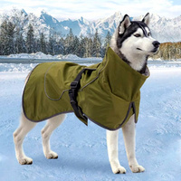 Reflective Waterproof Warm Dog Vest Adjustable Thickened Winter Coat For Big Dogs