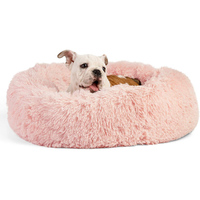 Round Plush Donut Pet Bed Calming Bed