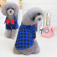 Soft Casual Dog Plaid Shirts Gentle Dog Western Shirt Dog Clothes