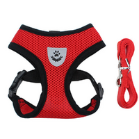 Reflective Dog Harness and Leash Set Harness Adjustable Puppy Harness