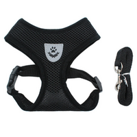 Reflective Dog Harness and Leash Set Harness Adjustable Puppy Harness