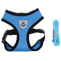 Reflective Dog Harness and Leash Set Harness Adjustable Puppy Harness