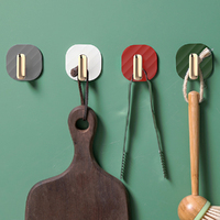 16Pcs Light Luxury Hooks Free Punching Creative Hooks Sticky Hooks