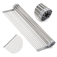 Kitchen Multipurpose Foldable Dish Drainer for Sink Counter
