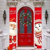 2 Pack merry Christmas & happy new year banners