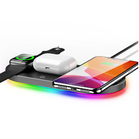 3 in 1 15W Fast Wireless Charger for iPhone-Black