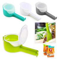 4Pcs Plastic Food Bag Cap Kitchen Storage Preserve Sealing Bag Clip