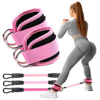 Ankle Straps Resistance Bands Set Ankle Weight Yoga Elastic Fitness Band