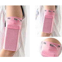 Running  Phone Arm Bag Universal Breathable Sports Accessories Armband-Pink