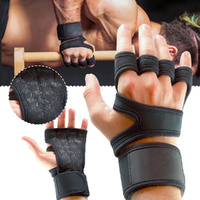 3 Pairs Training Sport Gloves Workout Gloves Fitness Body Building Hand Wrist Palm Protector Gloves