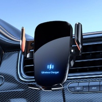 Wireless Car Charger 15W Fast Charge Manual Clamping Air Vent Car Phone Holder