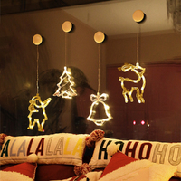 LED Christmas Lights Christmas Chandelier Glass Window Suction Cup Light
