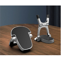 Aluminum Alloy Double Folding Laptop Stand with Hidden Ring Buckle