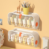 Wall Mounted Socks Underwear Panties Storage Box Multi-Grid Storage Box