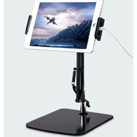 Liftable Tablet Phone Stand Holder for 4.7-12.9 inch-Black