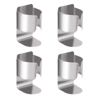 4pack Stainless Steel Electric Toothbrush Holder Wall Mounted Storage Rack