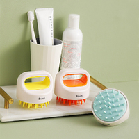3 pcs Silicone bath massage brush multifunctional bath brush